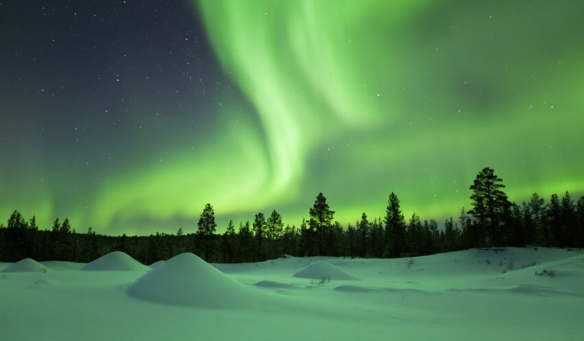 Nordlichter in Finnisch Lappland
