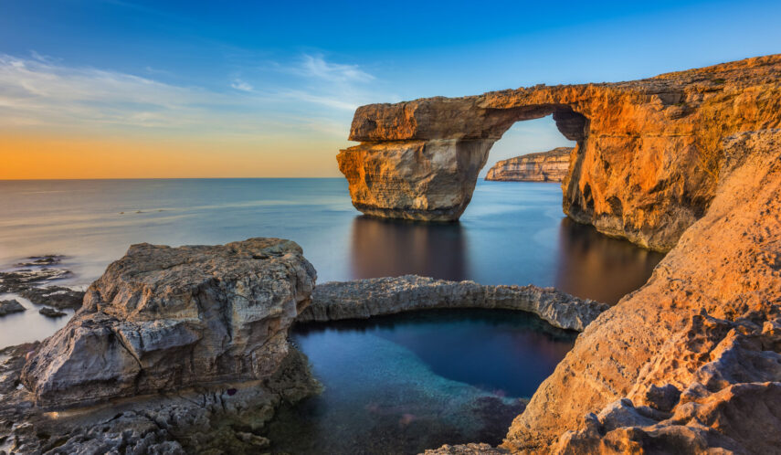Sonnenuntergangsstimmung auf Gozo
