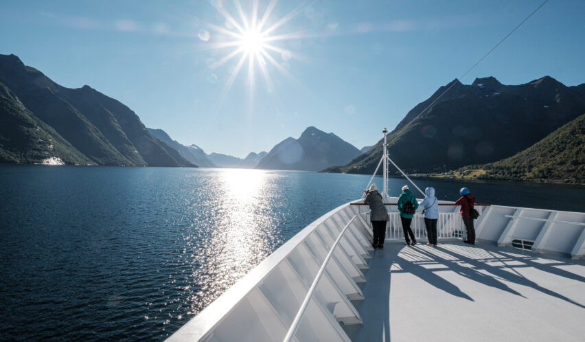 An Bord der Havila Castor in Norwegen.