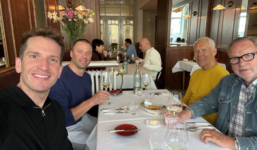 Lunch im Restaurant Bistrot Du Nord, Antwerpen mit Michi und Jonny.