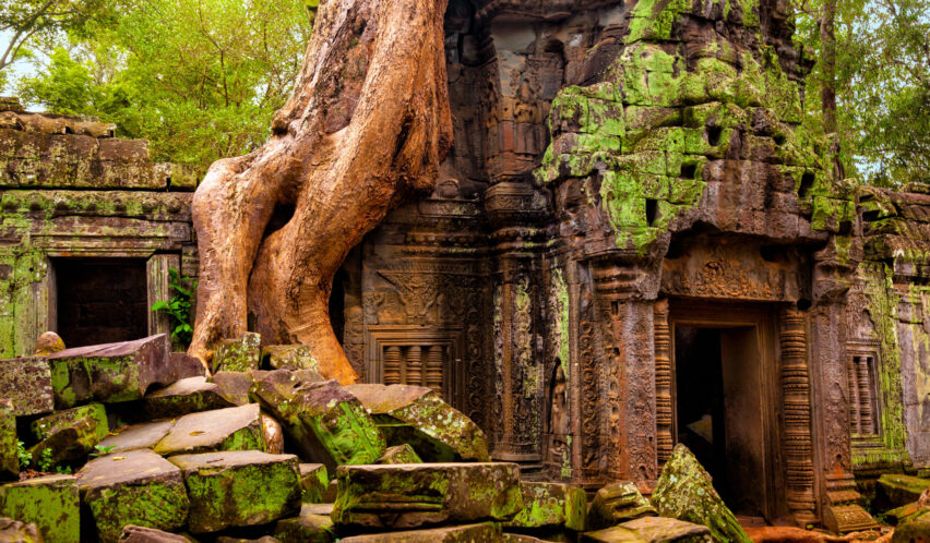 Tempelanlage Angkor Wat in Kambodscha.