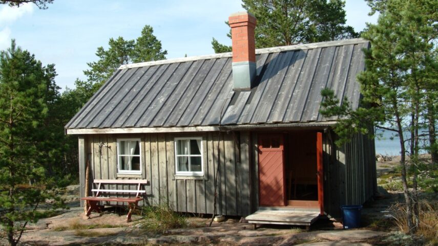 Sauna auf der Insel Sviskär auf Åland.